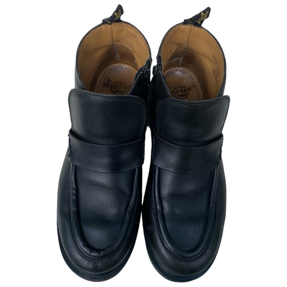 VINTAGE | RARE Dr. Martens Made in England Side Zip Chunky Ankle Loafer - M8/W10 - Picture 8 of 16
